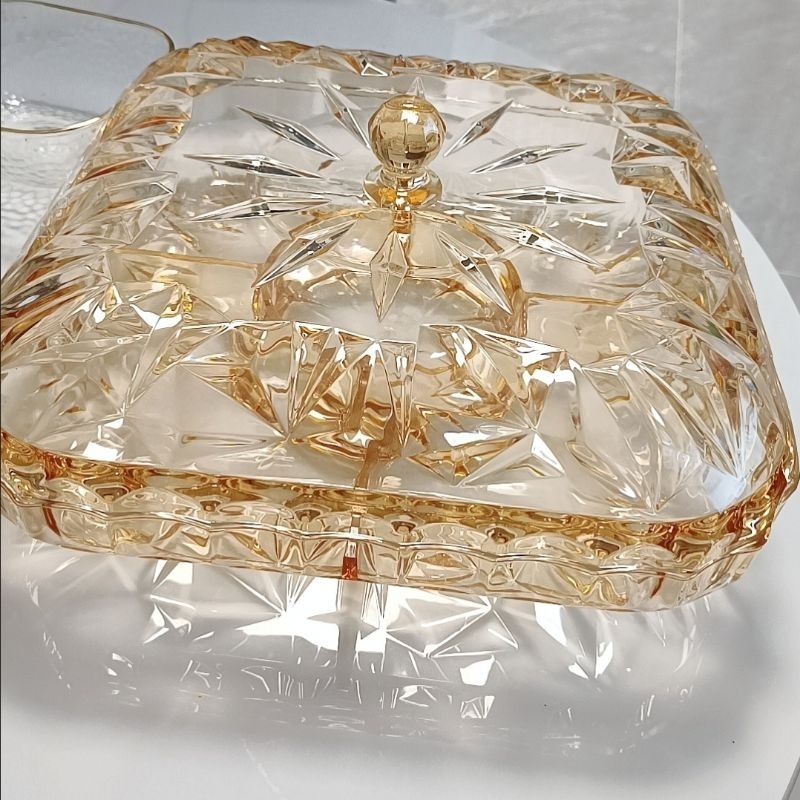 Acrylic Crystal Container 6 comparments Candy Jar food jar bekas kuih ...