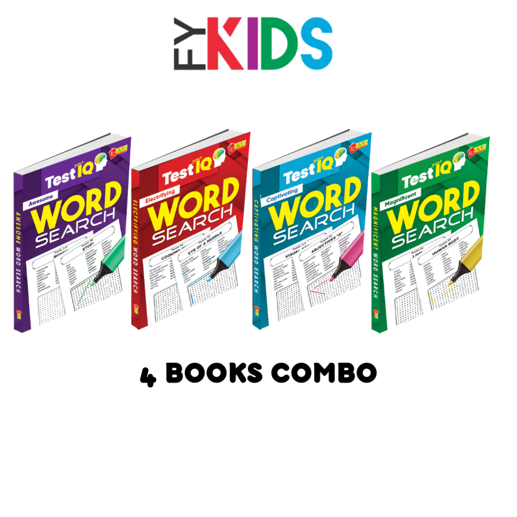 FYKIDS -TEST YOUR IQ WORD SEARCH (NEW) Size A5 - E.C.M.A - puzzle 135 ...