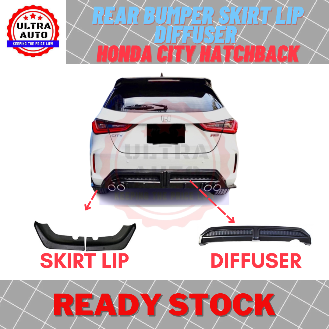 HONDA CITY 2022 GN2 RS HATCHBACK BODYKIT REAR BUMPER SKIRT DIFFUSER ...