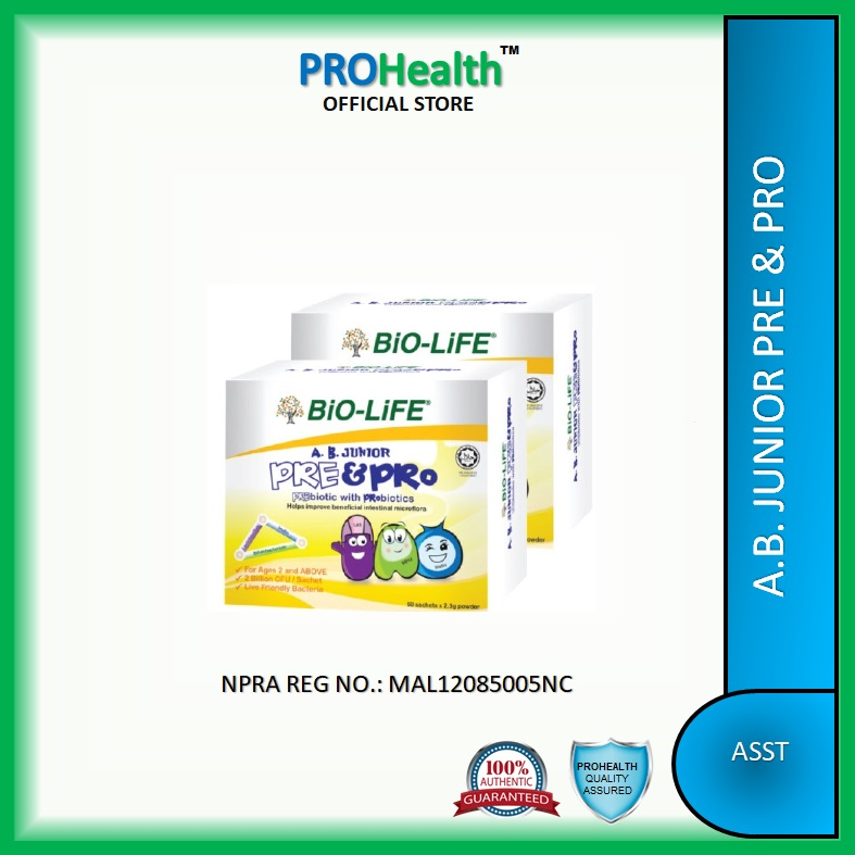 BiO-LIFE A.B. Junior Pre & Pro PREBIOTIC WITH PROBIOTIC EXPIRY:01/2026 ...