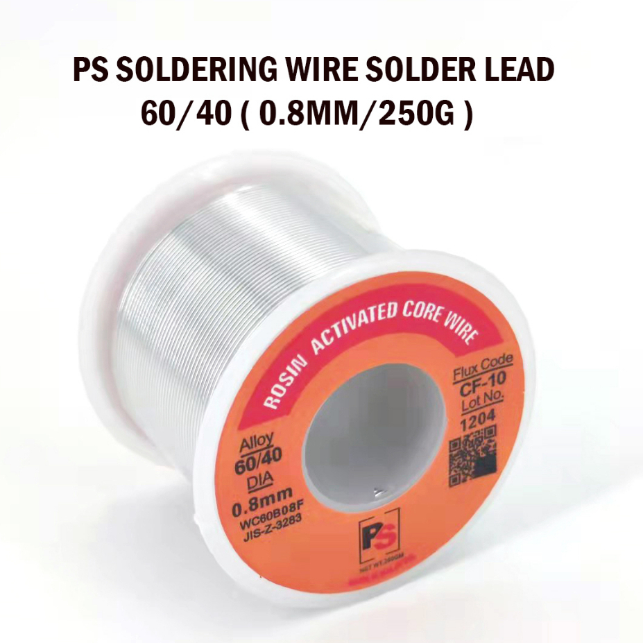 PS SOLDERING WIRE SOLDER LEAD 60/40 ( 0.8MM/250G ) | Shopee Philippines