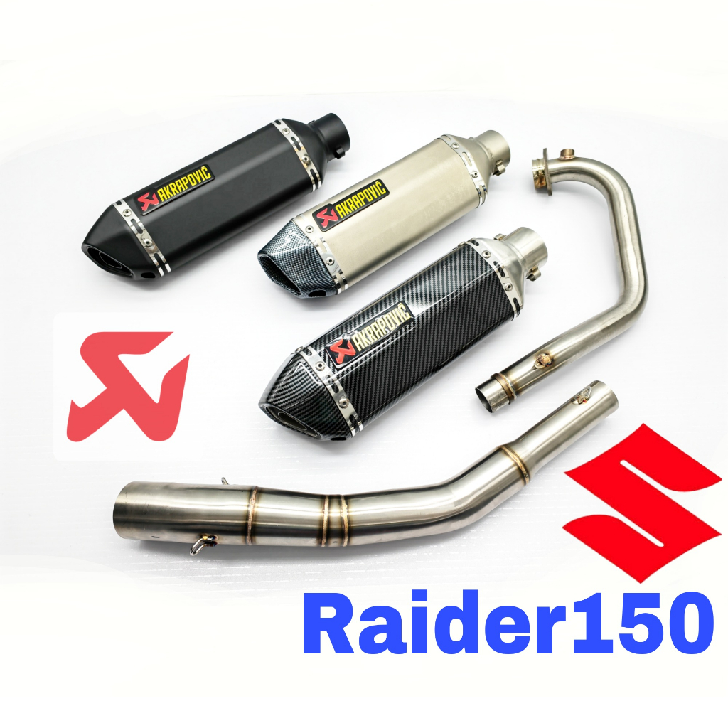 Exhaust Raider 150 Akrapovic Muffler Long Arka Carbon Suzuki Raider150 ...