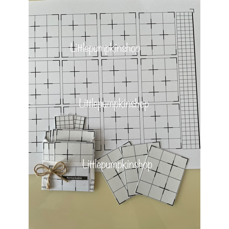 Handmade Journal Sticker - Grid Frame Design | Shopee Philippines