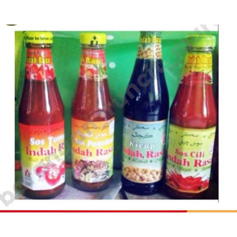Product indah rasa/ sos cili/sos tomato/pemcicah/ kicap brand indah ...