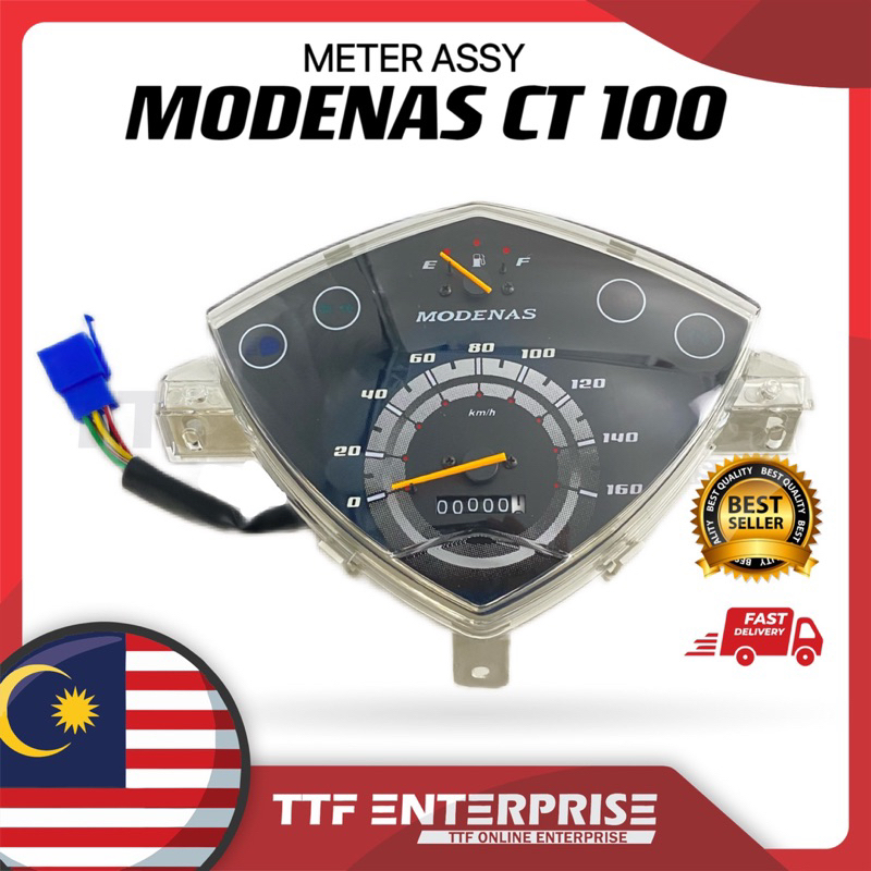 MODENAS CT100 METER ASSY SPEED METER RPM CT 100 CT-100 | Shopee Philippines