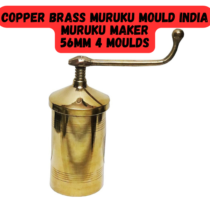 56mm 4 Moulds Copper Brass Muruku Mould India Muruku Maker | Shopee ...