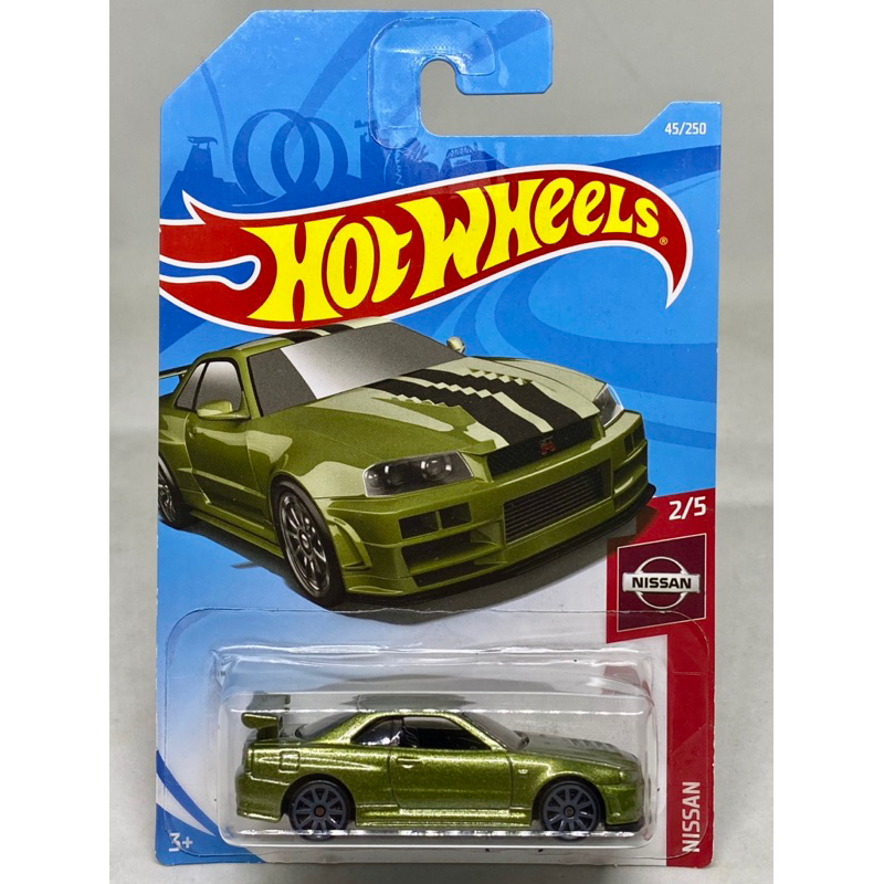 Hot Wheels NISSAN SKYLINE GT-R BNR34 Metallic Military Green GTR R34 ...