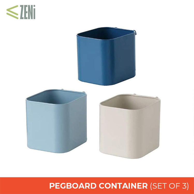 IKEA SKADIS Pegboard Container Compatible with ZENi Pegboard Set of 3