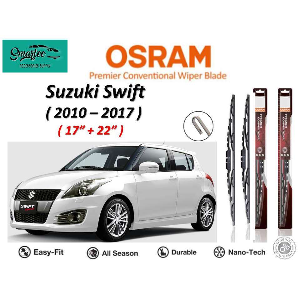 Osram Premier Conventional Blade U Hook For Suzuki Swift Year