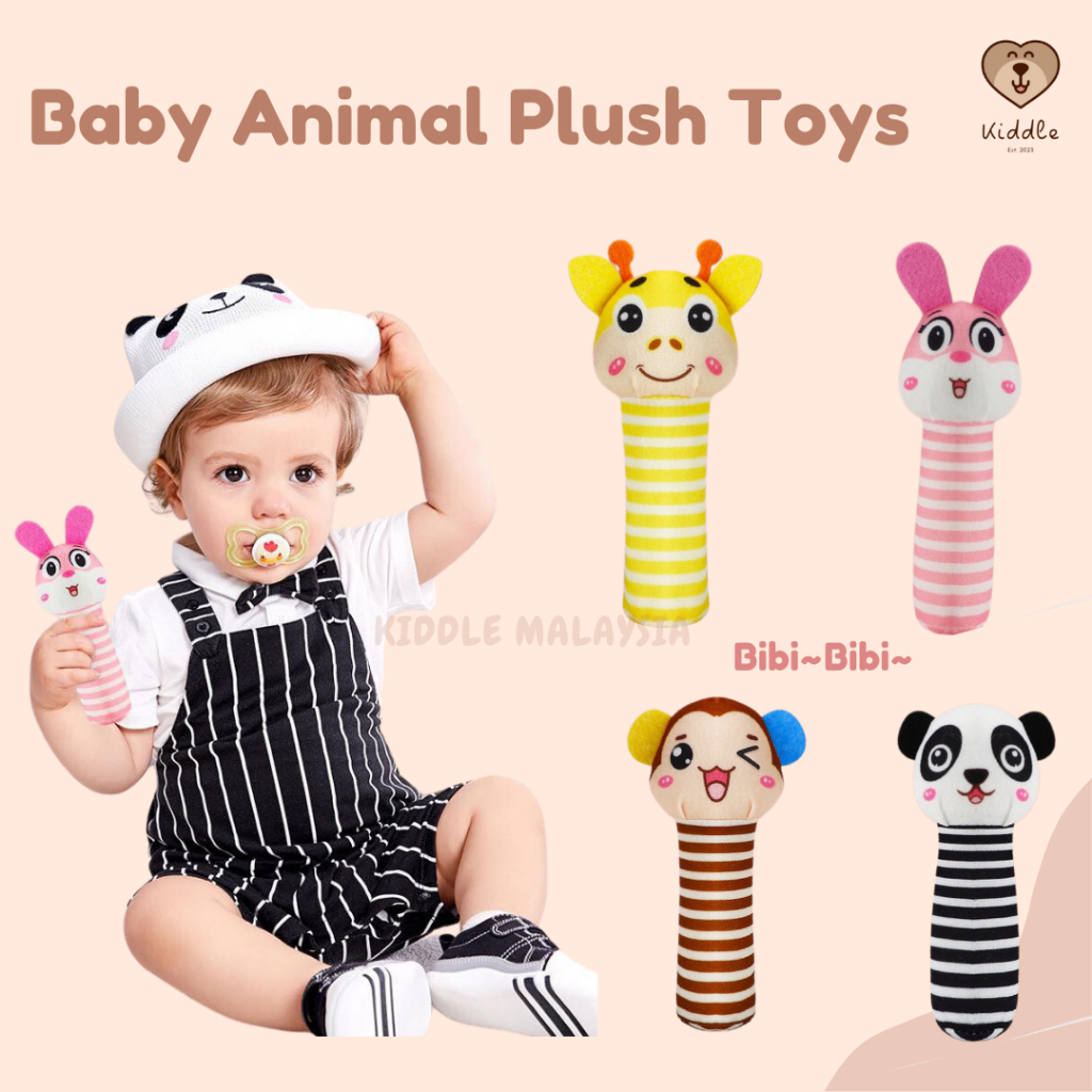 Baby rattle cute animal plush toy children plush soft toy Shopee