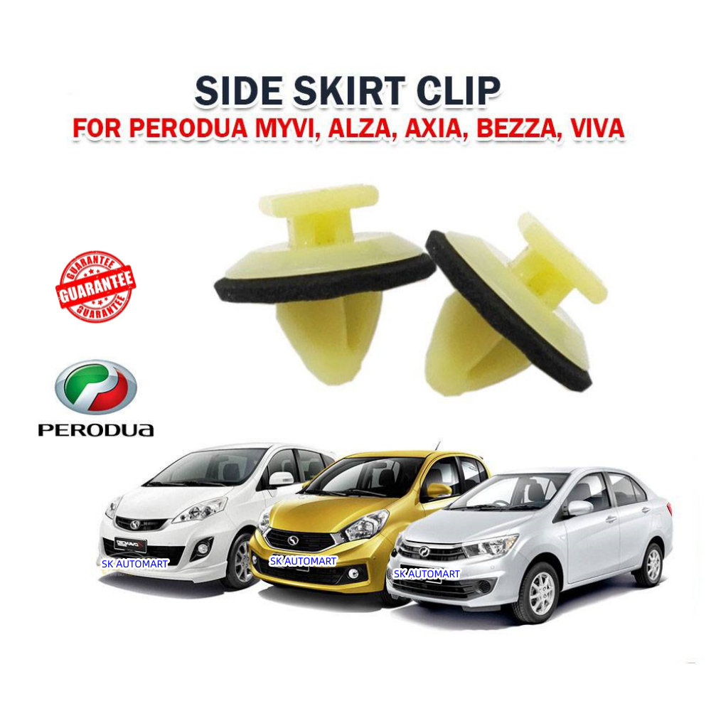 Perodua Myvi Bezza Axia Side Skirt Fender Clip myvi axia body kit axia ...