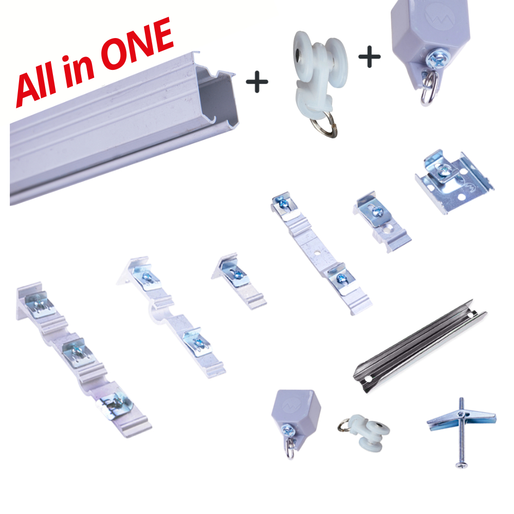 Super Doso Aksesori Rail Langsir - Single Double Ceiling Holder End Cap ...
