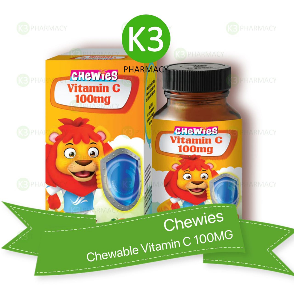 Chewies Vitamin C Chewable Tablet Orange Flavour | Shopee Philippines