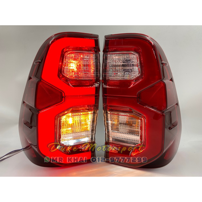 Toyota Hilux Revo Rocco Tail Lamp LED Light Bar Rogue Taillamp Bodykit ...