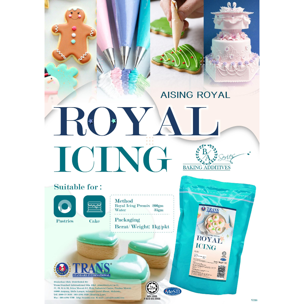 Royal Icing Mix 1kg Aising Royal Halal | Shopee Philippines