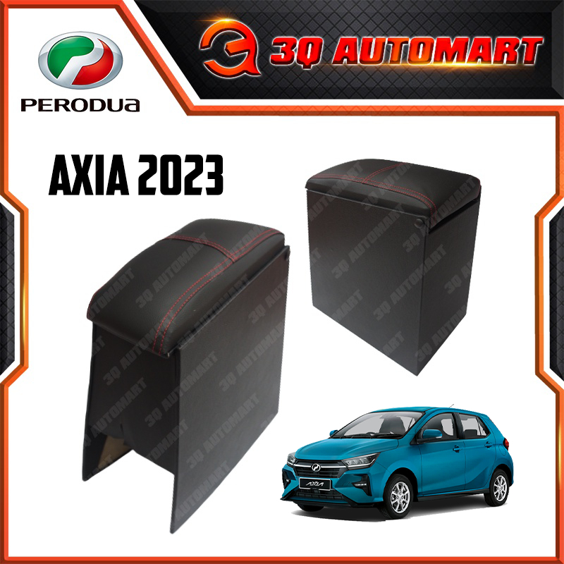 PVC Red Line Arm Rest Armrest Console Box For Perodua Axia New 2023