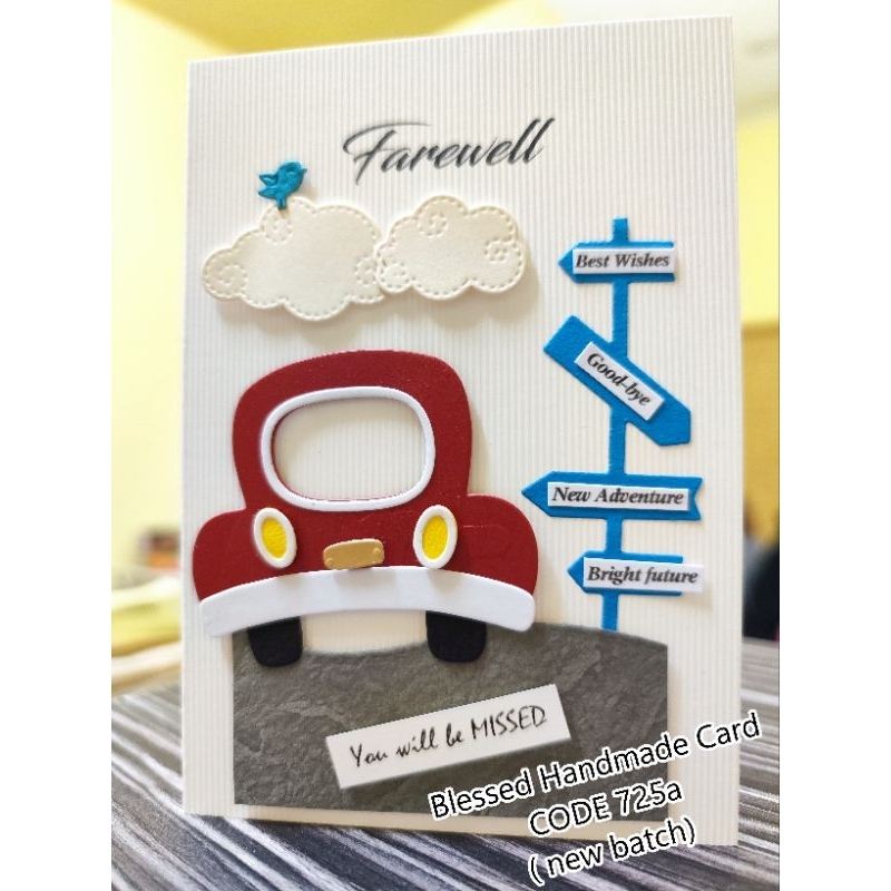 Handmade cards - Farewell / Goodbye / New advanture / miss you Card (A6 ...