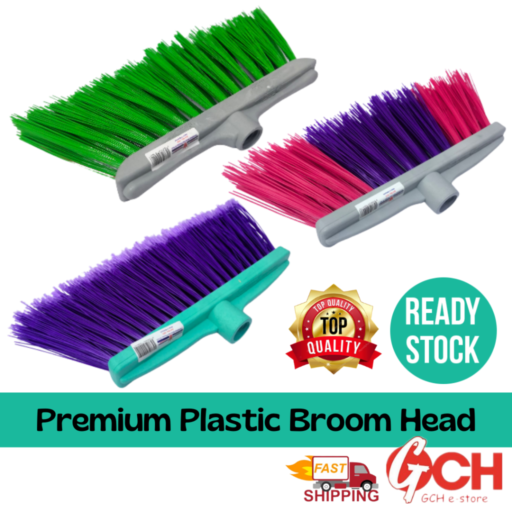 Plastic Broom Hard Broom Soft Broom (Broom Head) / Cleaning Broom ...