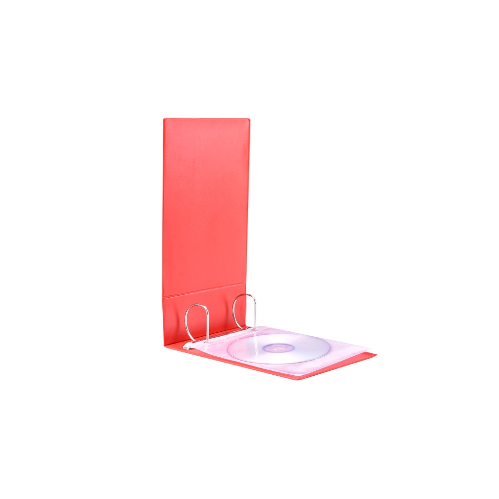 Hard Cover PVC 2D Ring CD VCD File / CD VCD Sleeve Refill Filing Holder ...