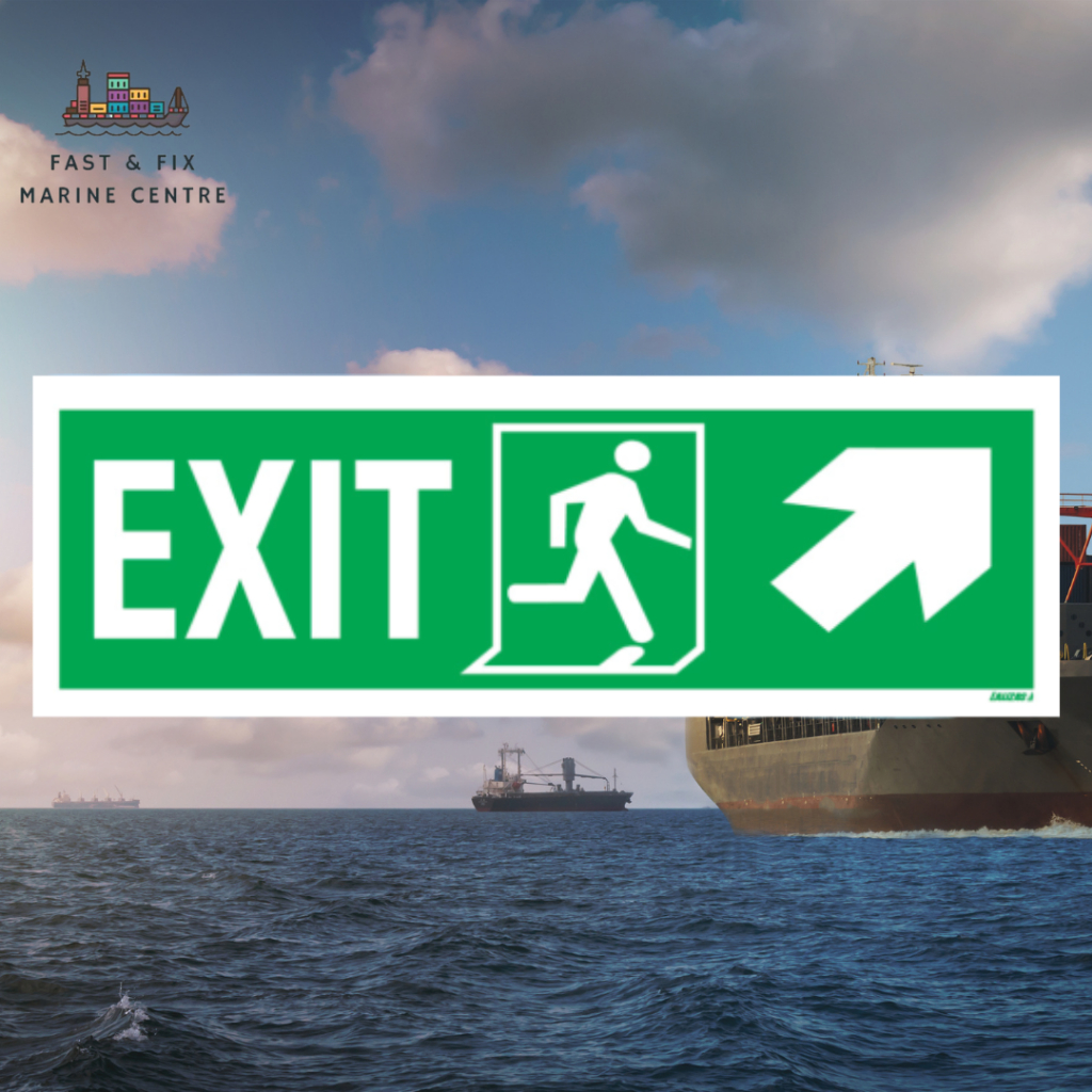EXIT LEFT-MAN RUN RIGHT ARROW 150x400MM ( IMPA CODE: 334403 ) | Shopee ...