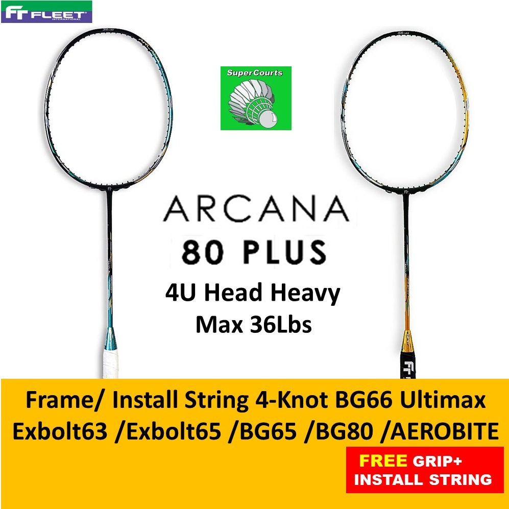 FELET ARCANA 80 PLUS - 80S/ 80L (FRAME or INSTALL FELET/YONEX STRING 4 ...