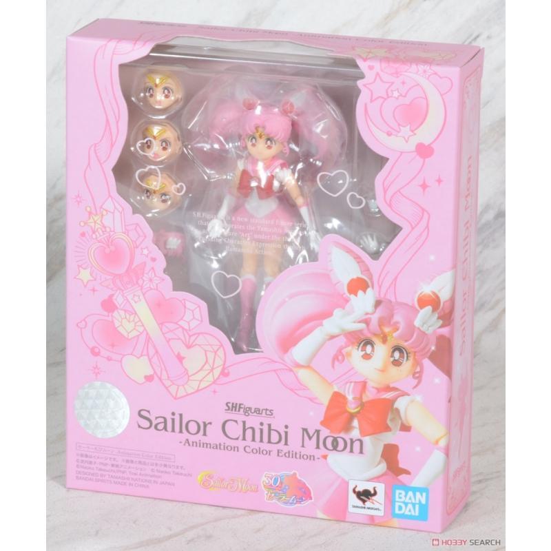 Bandai Spirits S.H. Figuarts Sailor Chibi Moon Action Figure - Animation Color Edition, Approx. 3.9 Inches - View #13