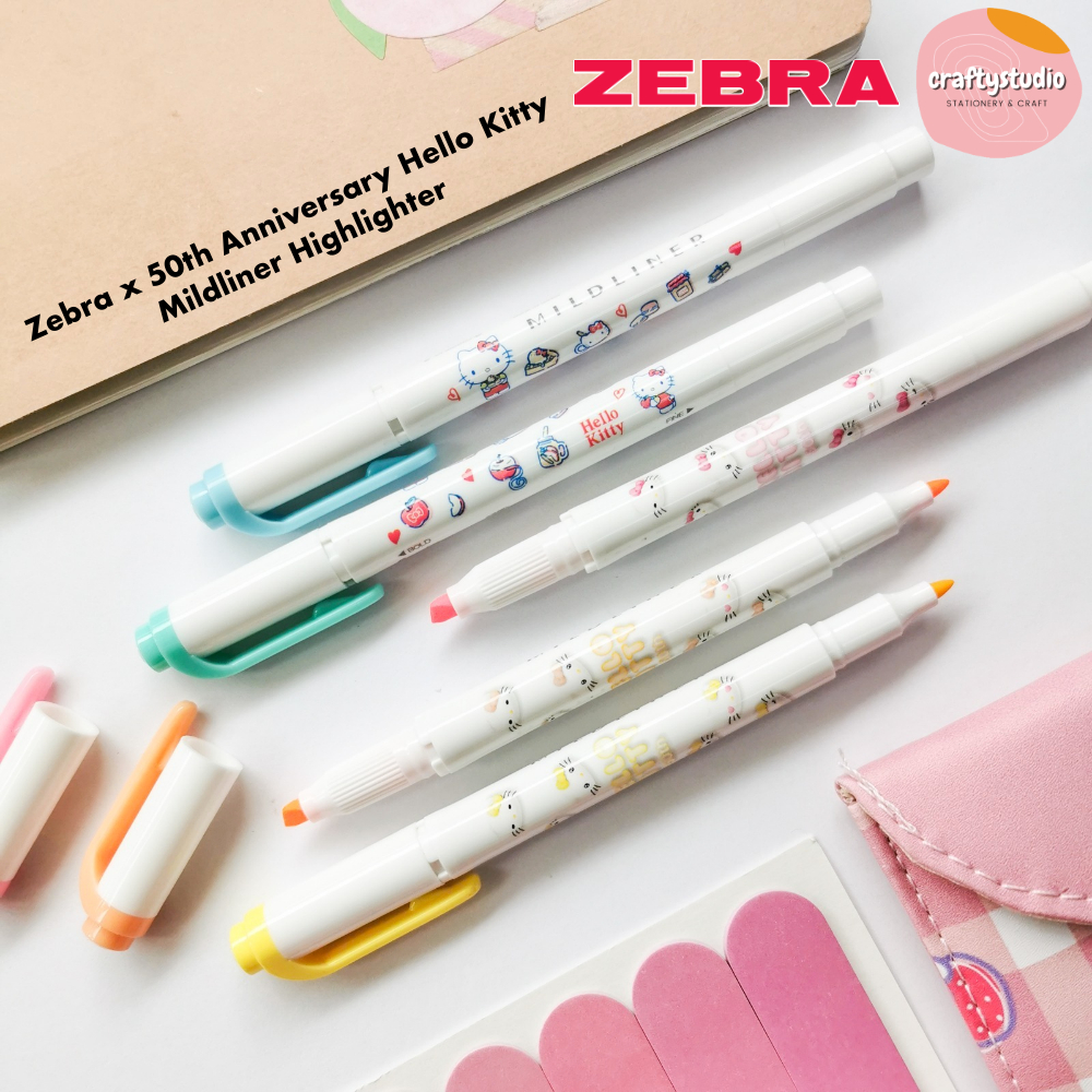 (LIMITED EDITION) Zebra x 50th Anniversary Hello Kitty Series Mildliner