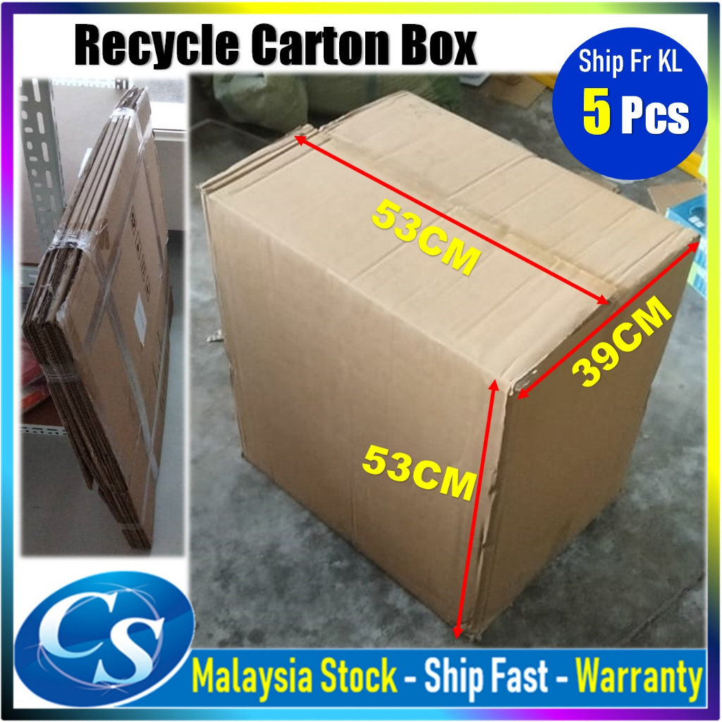 Recycle Carton Box Packaging Box Kotak Pindah Large Size 53X39X53 : L x ...