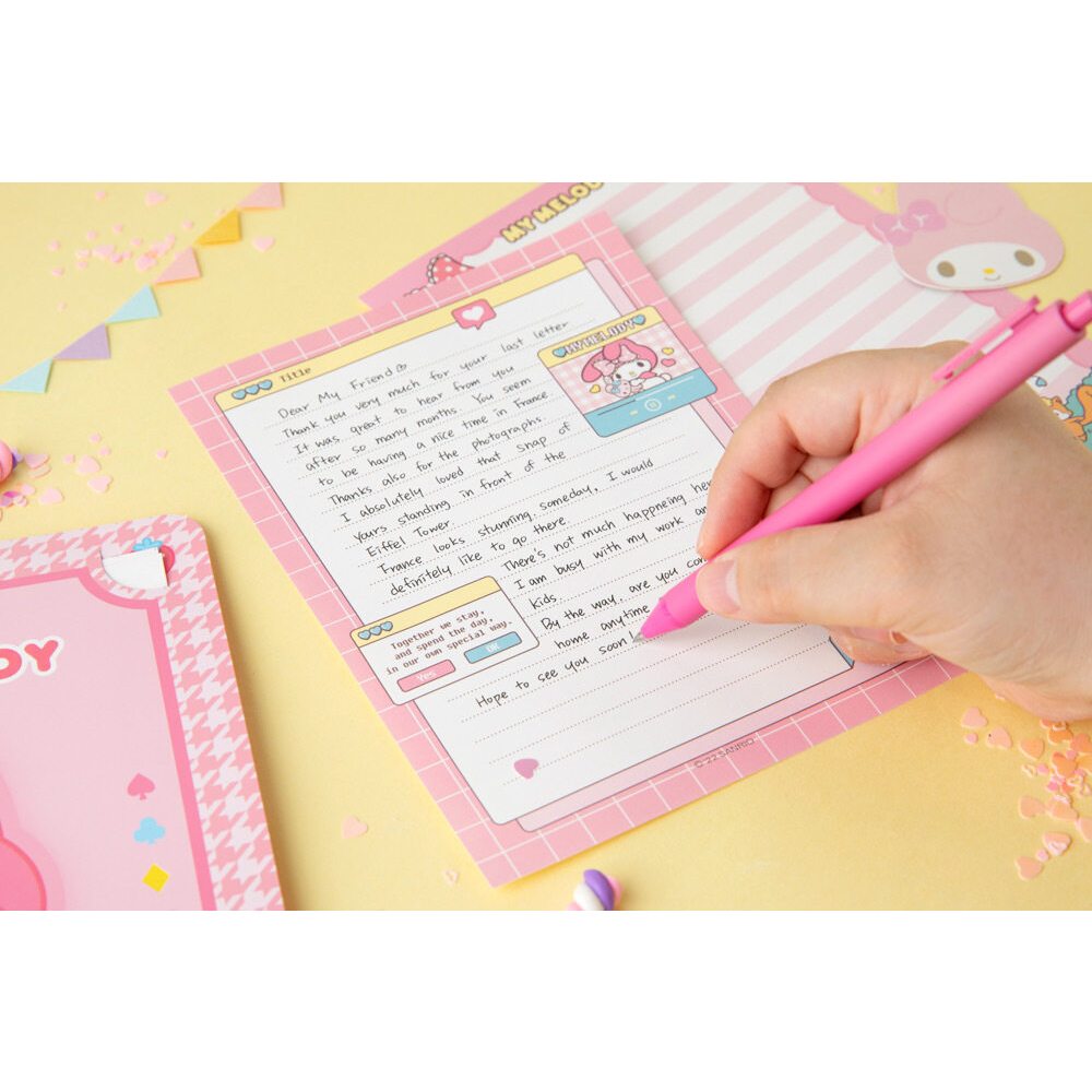 Kawaii Sanrio Sticky Note Mymelody Kuromi Hellokitty Convenience Book ...