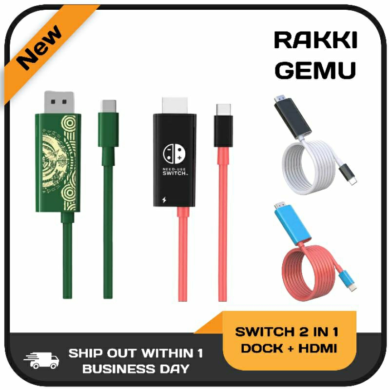 Nintendo Switch Type C To 4K HDMI Conversion Adapter Cable for TV