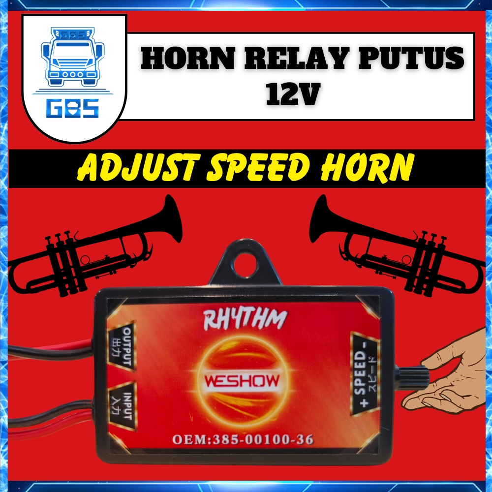 WESHOW GBS Truck Broken Horn Module 12v RHYTHM Adjust Horn Speed Relay