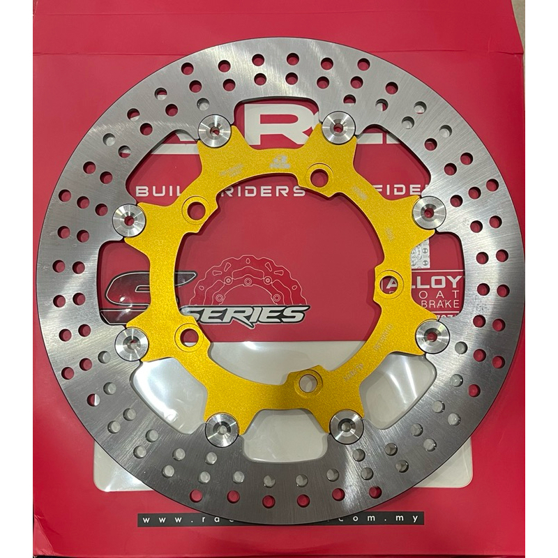RCB YAMAHA Y15 Y15ZR 298MM ALLOY 7075 BRAKE DISC PLATE S2 SERIES -GOLD ...
