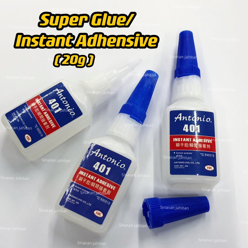 (Antonio 401)Super Glue 20g/Gam Super/Instant Adhesive/Gam Cepat Kering ...
