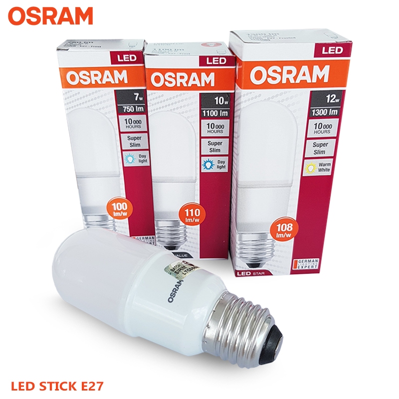 SIRIM APPROVED Osram E27 10w 15w LED Stick Bulb Warm White Daylight Shopee Philippines
