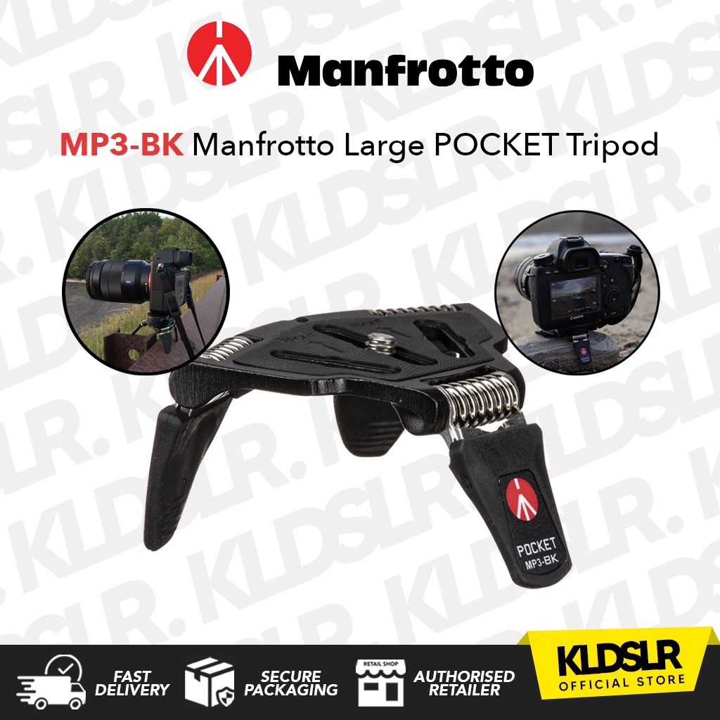 Manfrotto MP3-BK Pocket Support - Treppiedi Tascabile Nero - Foto 9