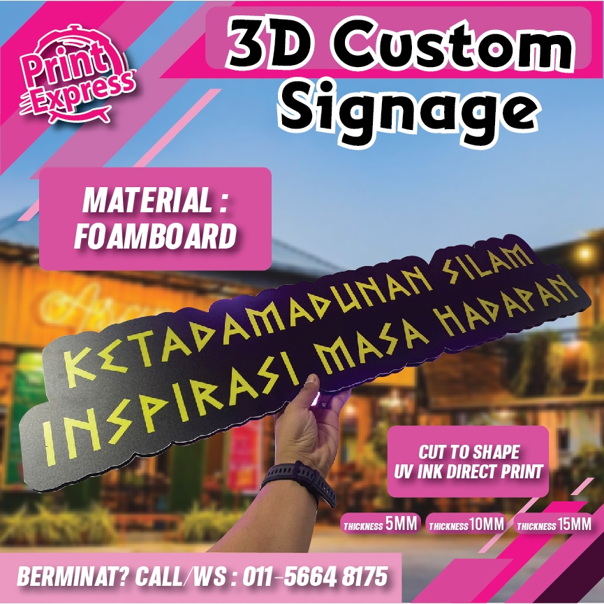 Custom logo signage 3d pvc wall restaurant coffee house company