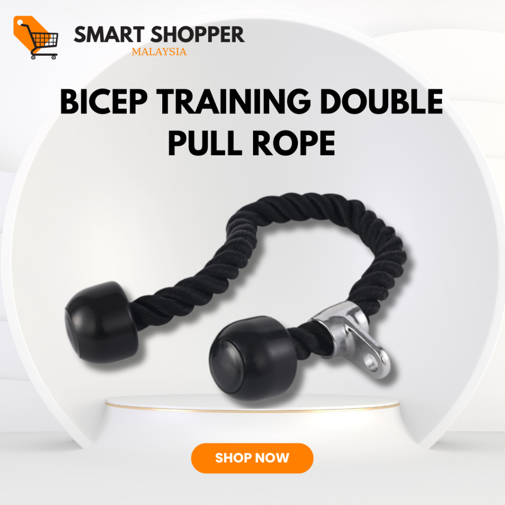 Bicep Training Double Pull Rope - Gym Accessory, Single and Double ...