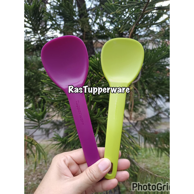 TUPPERWARE BLOSSOM RICE SPOON 1PC(LAVANDER/GREEN) | Shopee Philippines