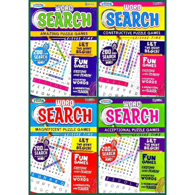 BRAIN TEASER WORD SEARCH - ANEKA | Shopee Philippines