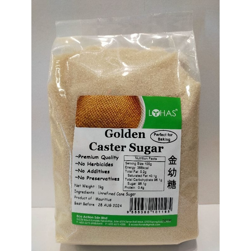 Lohas Golden Caster Sugar 金幼糖 1kg Mauritius Shopee Philippines
