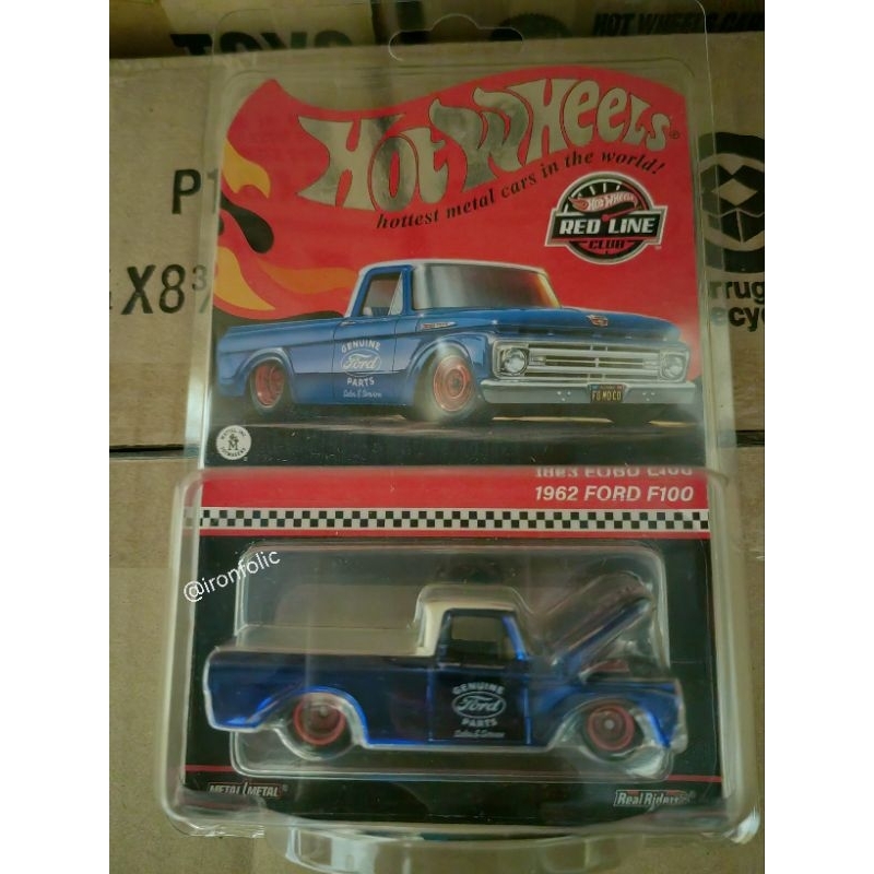 Hot Wheels RLC Exclusive 2023 – 1962 Ford F100 Real Riders, 1/64, édition Club, Rose