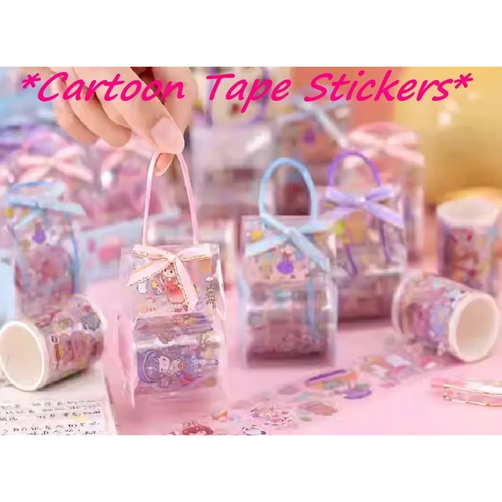 Cute Tape/Sticker Decor Scrapbooking/ Stickers Roll/ Cartoon Girl ...