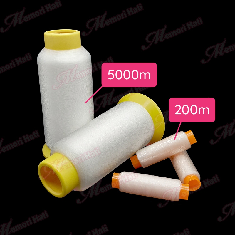 200m & 5000m Transparent Thread 0.12mm / Benang Lutsinar | Shopee ...