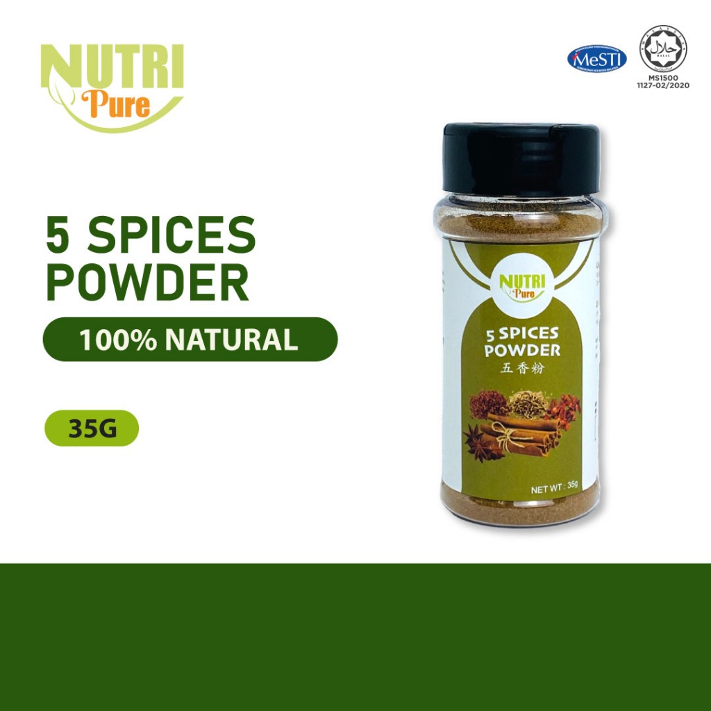 Nutri Pure 5 Spices Powder 35g Five Spice Powder (Halal) | Shopee ...