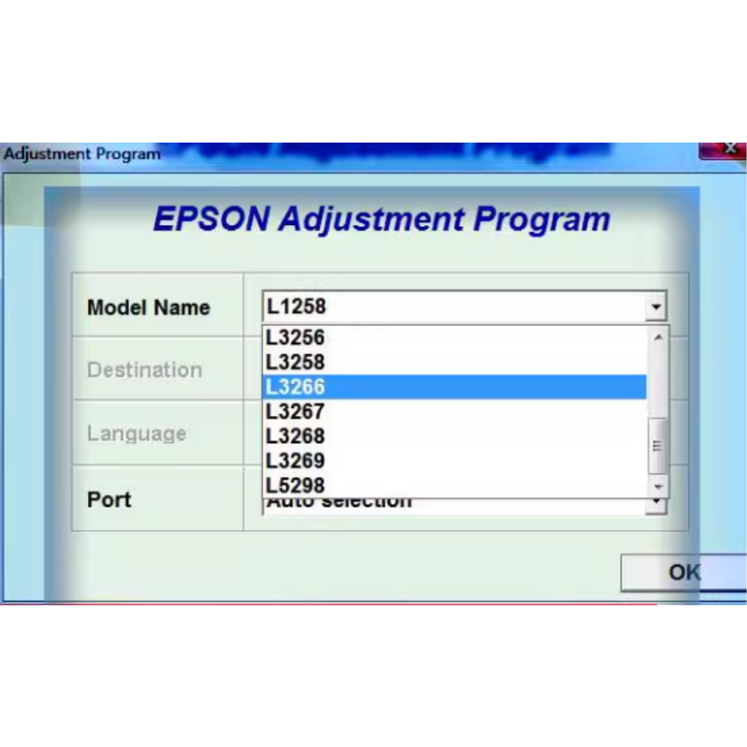 For Epson Waste Ink pad Resetter for L3100 L3110 L3116 L3150 L3250