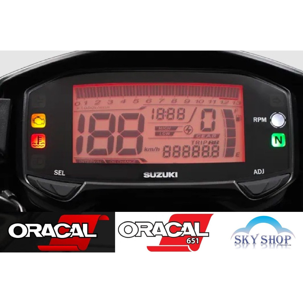 Suzuki Raider fi R150/GSX Sticker Tinted Meter | Shopee Philippines