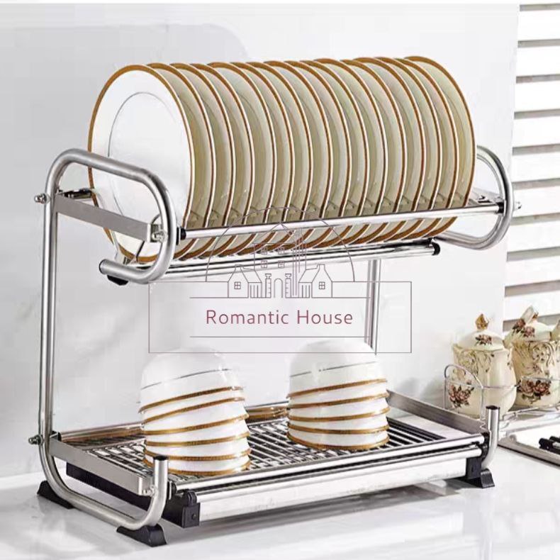 Drain Rack With 304 Stainless Steel Water Tray/Drying Rack/Bowl Holder ...