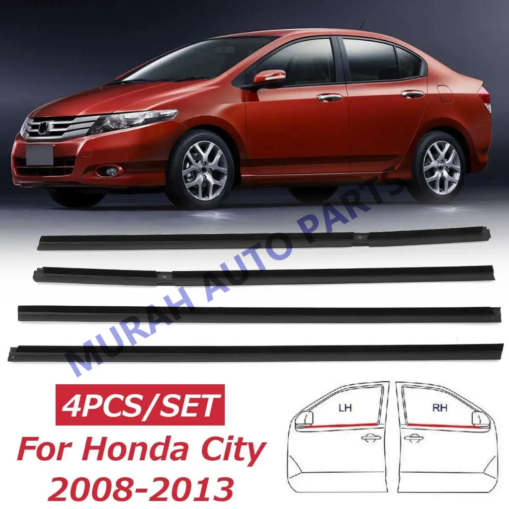 HONDA CITY TMO 2009-2014 DOOR GLASS OUTER MOULDING | Shopee Philippines