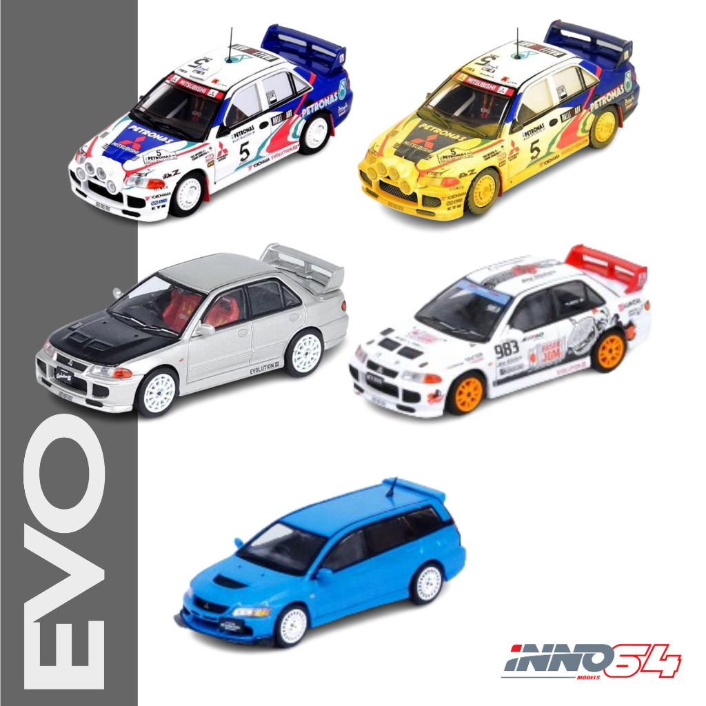 INNO64 1/64 MITSUBISHI LANCER EVO III / wagon diecast | Shopee