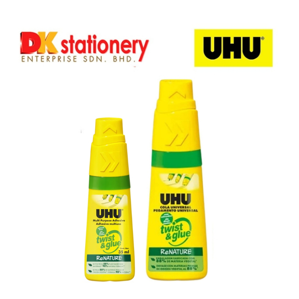 UHU Twist & Glue 35ml / 90ml Multipurpose Glue for School, Office ...